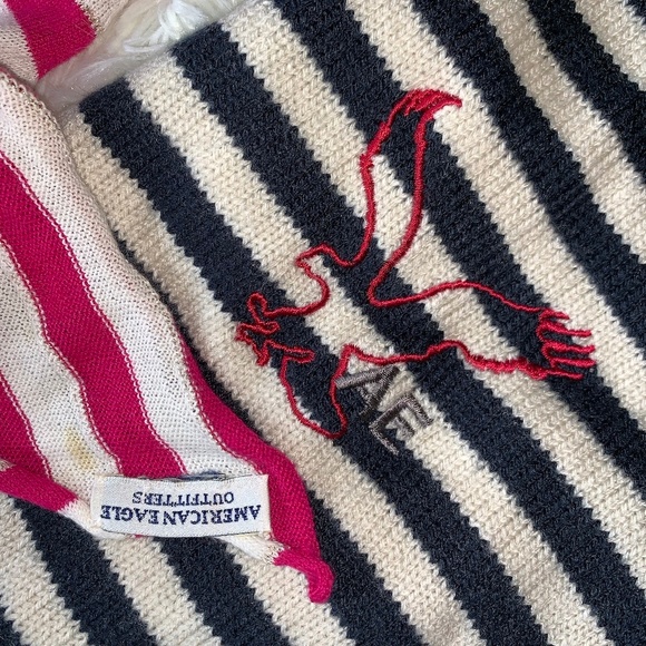 American Eagle Striped Scarf His and Hers Bundle - Picture 4 of 6